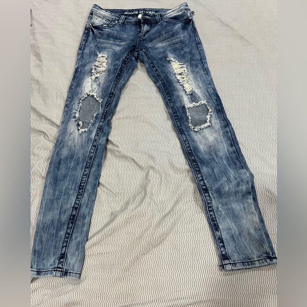 Almost Famous- Ripped Denim Jeans